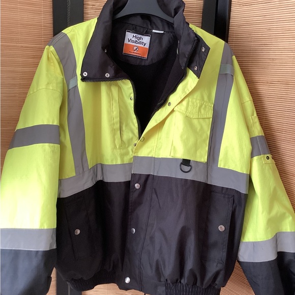 ML KISHIGO RIPSTOP SAFETY BOMBER JACKET JS130 Sz 5X EUC - Picture 4 of 9